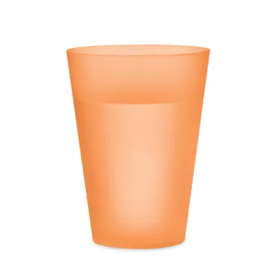 Kubek eventowy z PP 300 ml FESTA - Przezroczysty Pomaranczowy (MO6375-29)