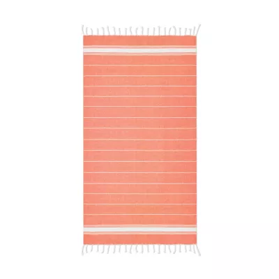 Ręcznik hammam bawełniany 90x170 cm 180 g/m² MALIBU - Pomaranczowy (MO9221-10)