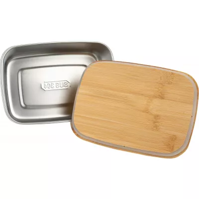 Lunch box ze sztućcami DIEST 1000 ml - beżowy (231313)