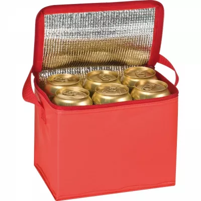 Torba termiczna na 6 puszek 500 ml HONORATA - czerwony (6710405)