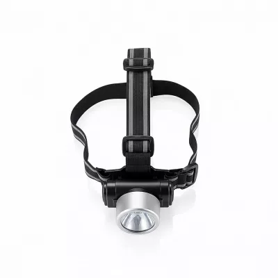 Latarka na głowę 3 LED Everest - srebrny, czarny (P518.020)