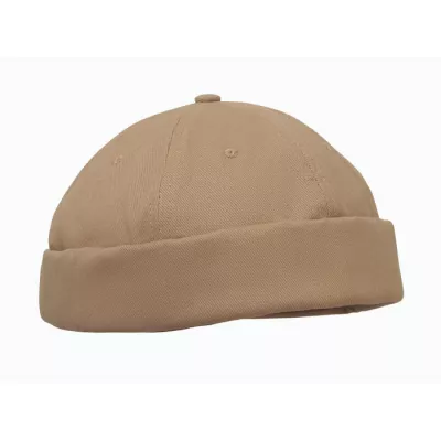 Czapka docker ze szczotkowanej bawełny 260 g/m² DOCK - Khaki (MO2923-39)
