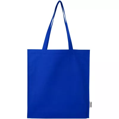 Odisha organiczna torba na zakupy z certyfikatem OCS o gramaturze 180 g/m² z pełnym dnem, 14 l  - Błękit królewski (12078353)