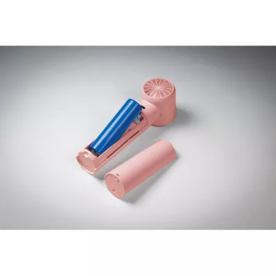 Mini wentylator ręczny z wyświetlaczem 2600 mAh GLACI - Dziecięcy Róż (MO2780-11)