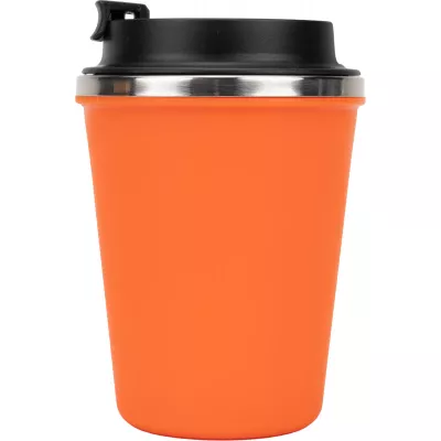 Kubek termiczny 350 ml z powłoką z recyklingu METODY - pomarańczowy (8496210)