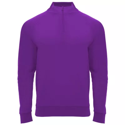 Epiro bluza unisex z długim rękawem i zamkiem błyskawicznym 1/4 200 g/m² - Mauve (R1115-MAUVE)