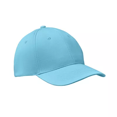Czapka z daszkiem bawełniana 160 g/m² BASIE APOLLO - Baby Blue (MO8834-66)