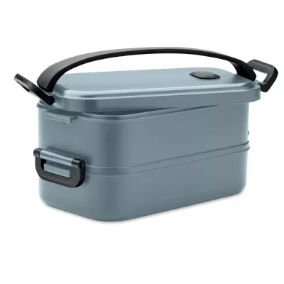 Lunchbox dwupoziomowy 2x800 ml z klamrami IDOLUNCH - Petrol (MO2119-20)
