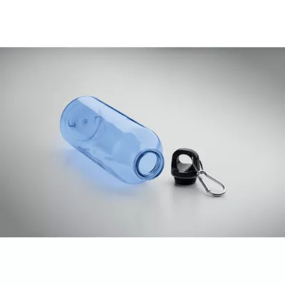 Butelka z RPET z karabińczykiem 500 ml MOSS RE500 - Przezroczysty Niebieski (MO2803-23)