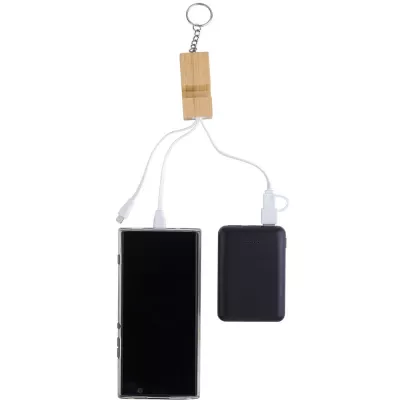 Kabel do ładowania, stojak na telefon - brązowy (V1690-16)