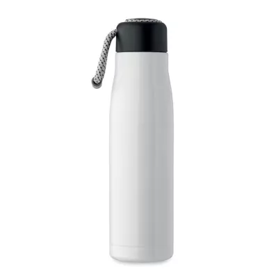 Butelka termiczna z uchwytem sznurkowym 500 ml CORDLE - Bialy (MO2413-06)
