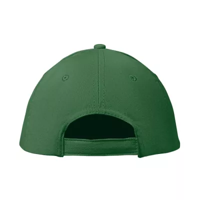 Czapka z daszkiem bawełniana 160 g/m² BASIE APOLLO - Ciemnozielony (MO8834-60)