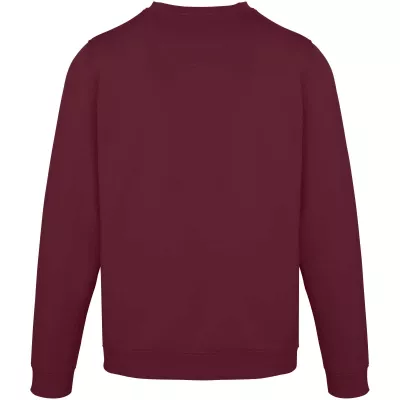 Jasper organiczna bluza unisex z recyklingu o gramaturze 280 g/m² z okrągłym dekoltem i certyfikatem OCS - Głęboki bordowy (39561-DPBURGUN)