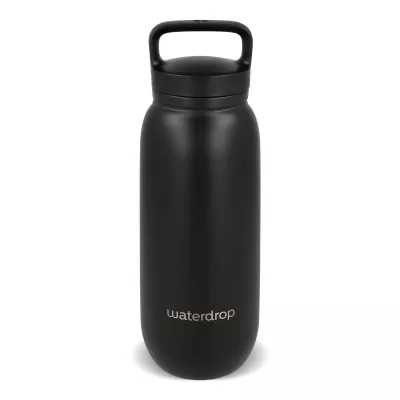 Termiczna butelka uniwersalna Waterdrop z ustnikiem 600 ml - czarny (LT47000-N0002)
