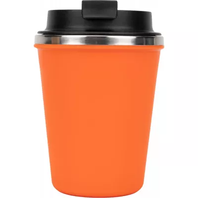 Kubek termiczny 350 ml z powłoką z recyklingu METODY - pomarańczowy (8496210)