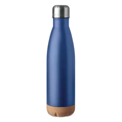 Butelka termiczna z korkową podstawą 500 ml ASPEN CORK - Niebieski (MO6313-04)