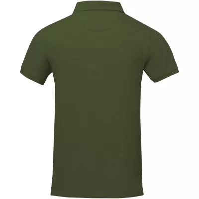 Męskie polo Calgary z krótkim rękawem - Zieleń wojskowa (38080-ARMY GRE)