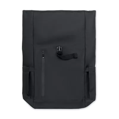 Plecak rolltop na laptop RPET 600D BANGKOK ROLL - Czarny (MO2643-03)