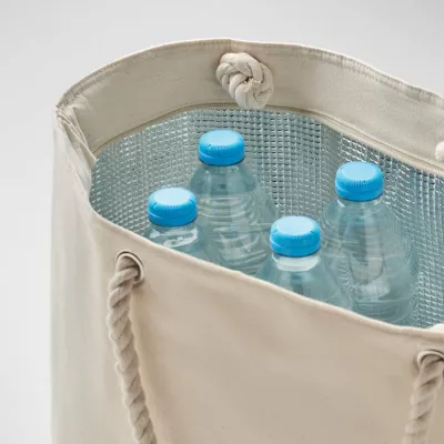 Torba plażowa chłodząca z bawełny 220 g/m² HEAVEN - Bezowy (MO2127-13)