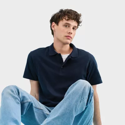 Koszulka polo męska piqué 210 g/m² Sol's SPRING II - Granatowy (S11362-NY)