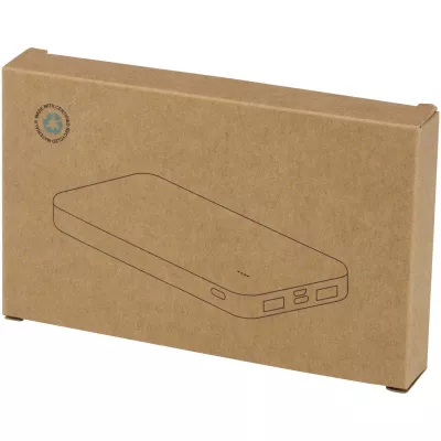 Intan powerbank o pojemności 10 000 mAh i mocy 10 W z tworzyw sztucznych pochodzących z recyklingu - Czarny (12445890)