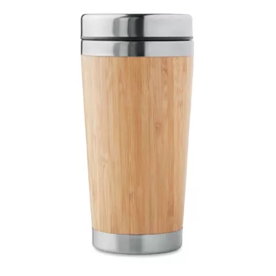 Kubek w bambusowej obudowie 400 ml RODEODRIVE+ - Drewna (MO9444-40)