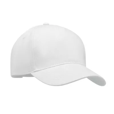 Czapka z daszkiem 5-panelowa 260 g/m² LONG BEACH SINGA - Bialy (MO6875-06)