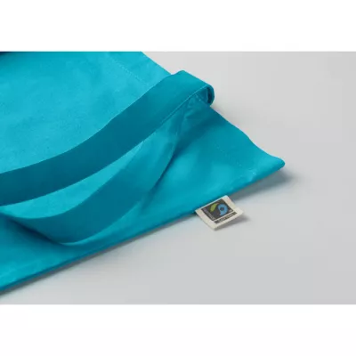 Torba bawełniana Fairtrade 180 g/m² OSOLE+ COLOUR - Turkusowy (MO2589-12)