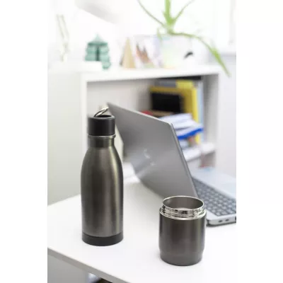 Butelka termiczna DRINNO 500 ml - grafitowy (16054-15)