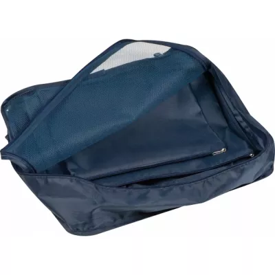 Zestaw 4 pokrowców na ubrania BELMONT - granatowy (390844)