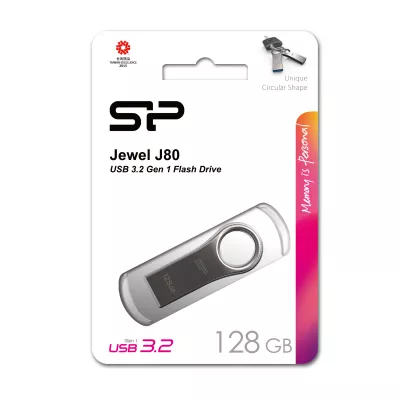 Pendrive Jewel J80, 16GB 3.0 Silicon Power - szary (EG800007 128GB)
