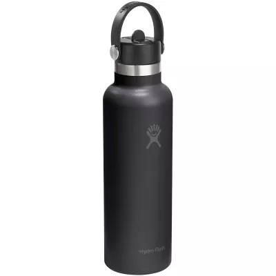 Butelka na wodę Hydro Flask Standard Mouth, pojemność 621 ml, izolowana, ze stali nierdzewnej - Czarny (10099090)
