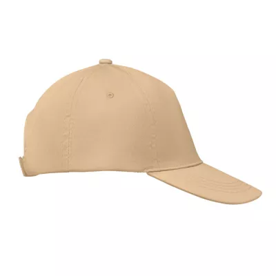 Czapka z daszkiem 5-panelowa z bawełny 160 g/m² BUZZ - Kosc Sloniowa (MO1447-53)