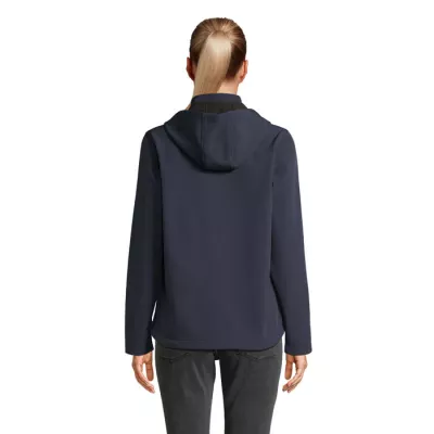 Softshell damski z kapturem Sol's RACE HOODED WOMEN - French Navy (S04448-FN)