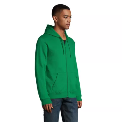 Bluza unisex z kapturem rozpinana 260 g/m² Sol's STONE - Zielony (S01714-KG)