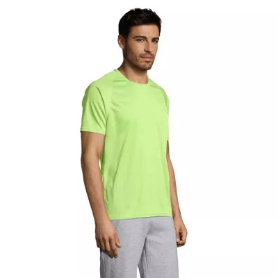 Koszulka sportowa męska raglan 140 g/m² Sol's SPORTY - Apple Green (S11939-AG)