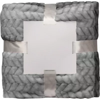 Duży koc 120x180cm 280 g/m² DAMIANO - szary (6436107)