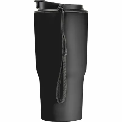 Kubek termiczny 550 ml z podwójnymi ściankami ze stali - czarny (8523903)