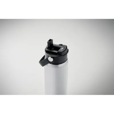 Butelka termiczna ze słomką 500 ml SUMA GRIP - Bialy (MO2775-06)