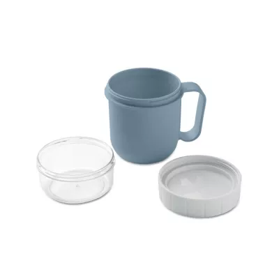 Kubek śniadaniowy z pojemnikiem 450 ml CUP ON GO - Petrol (MO2679-20)