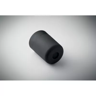 Kubek z PP z silikonową osłoną 330 ml GOBLET - Czarny (MO2773-03)