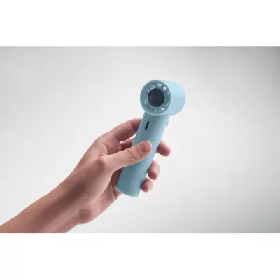 Mini wentylator ręczny z wyświetlaczem 2600 mAh GLACI - Baby Blue (MO2780-66)