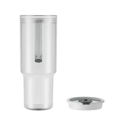 Kubek z RPET ze słomką 1200 ml MUGORA - Przezroczysty (MO2964-22)