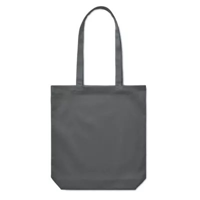 Torba bawełniana na zakupy 270 g/m² RASSA COLOURED - Kamienny Szary (MO6442-15)