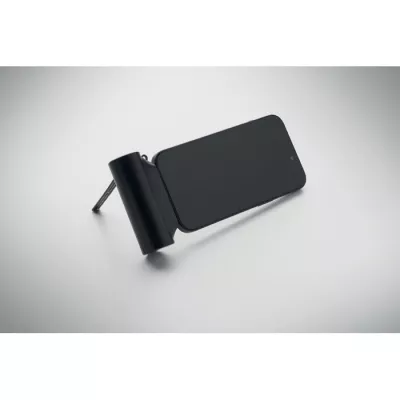Powerbank z podstawką 5000 mAh PD 20W POWERKAU - Czarny (MO2967-03)