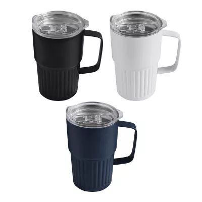 Próżniowy kubek 450 ml WAVE HOLD - czarny (56-0304709)
