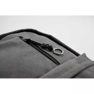 Plecak na laptop 15" z recyklingu 450 g/m² LEIRUR - Kamienny Szary (MO2391-15)