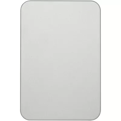 Powerbank Avis 5000 mAh z recyklingowanego aluminium posiadającego certyfikację RCS, z wbudowanym magnesem  - Srebrny (12444381)