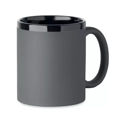 Kubek ceramiczny soft touch 300 ml RUBY - Kamienny Szary (MO2719-15)