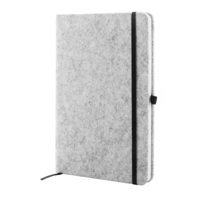 Refelt Note A5 Notes z okładką z filcu RPET - szary (AP808171-77)